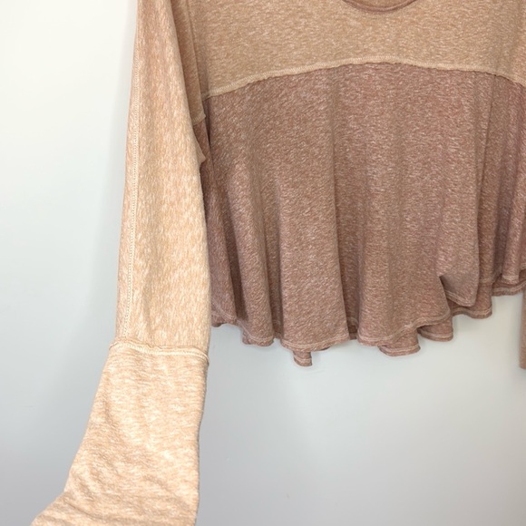 Free People We The Free Cloud Nine Sunset Haze Blush Pullover Top XS - Picture 5 of 14